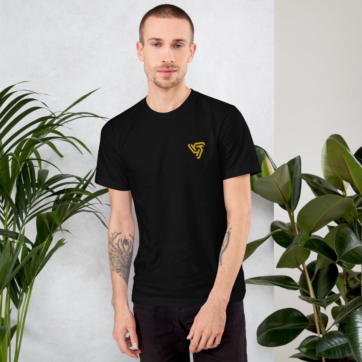 Just Wright Tactical JWT Gold Logo Embroidered American Made T-Shirt - Alpha Mike Edition | Just Wright Tactical - 2 - Just Wright Tactical