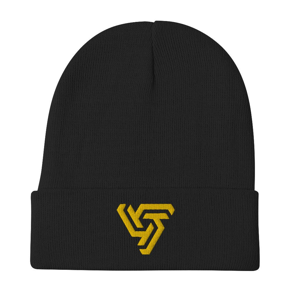 Just Wright Tactical JWT Gold Logo Embroidered Beanie | Just Wright Tactical - 2 - Just Wright Tactical