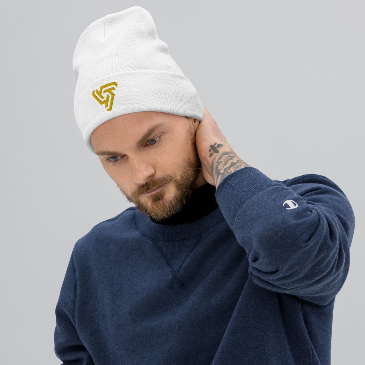 Just Wright Tactical JWT Gold Logo Embroidered Beanie | Just Wright Tactical - 5 - Just Wright Tactical