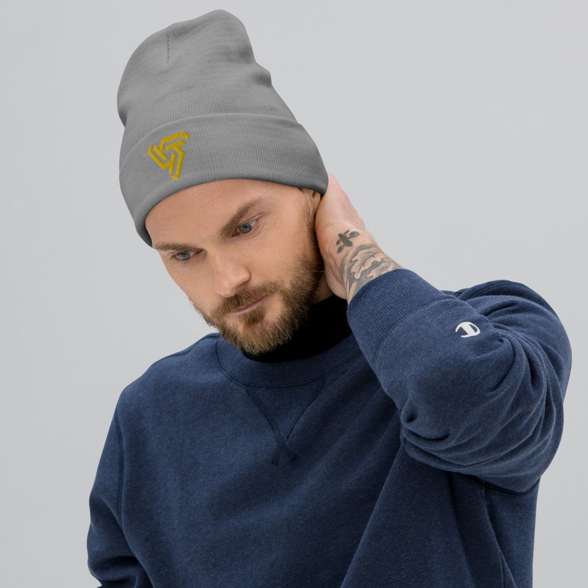 Just Wright Tactical JWT Gold Logo Embroidered Beanie | Just Wright Tactical - 4 - Just Wright Tactical